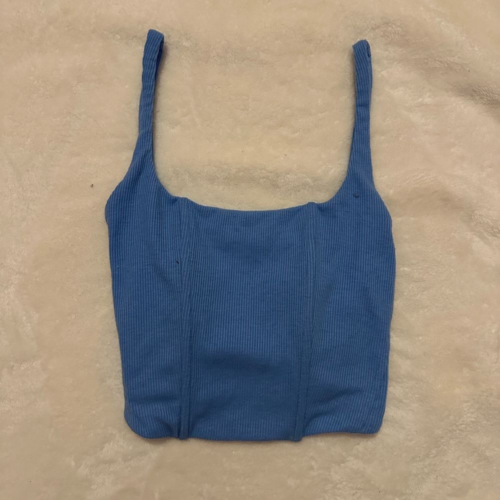 Love Tree light blue tank